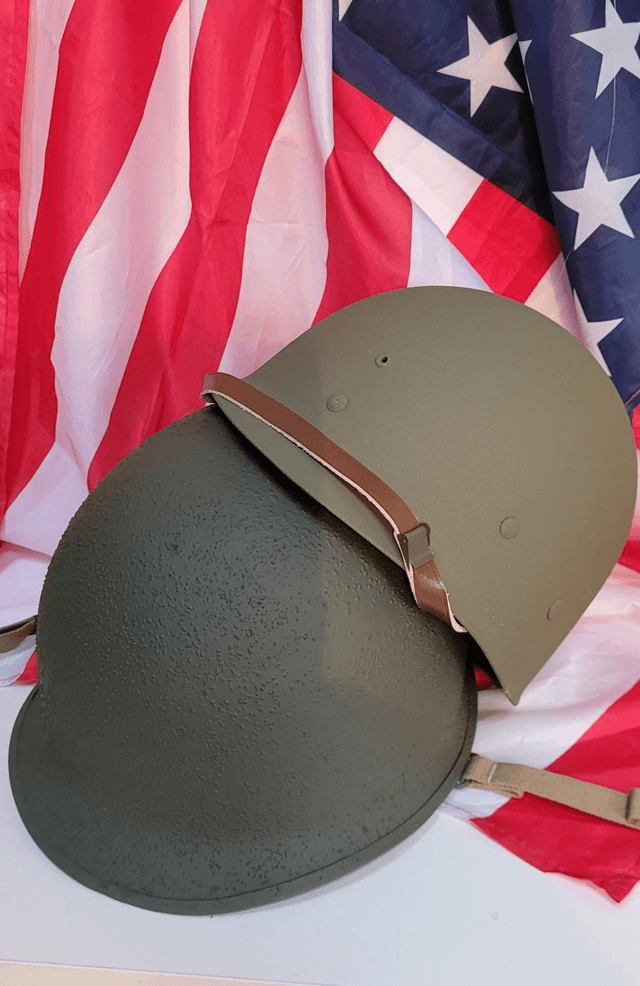 Original WW2 Swivel Bail McCord M1 Helmet and liner
