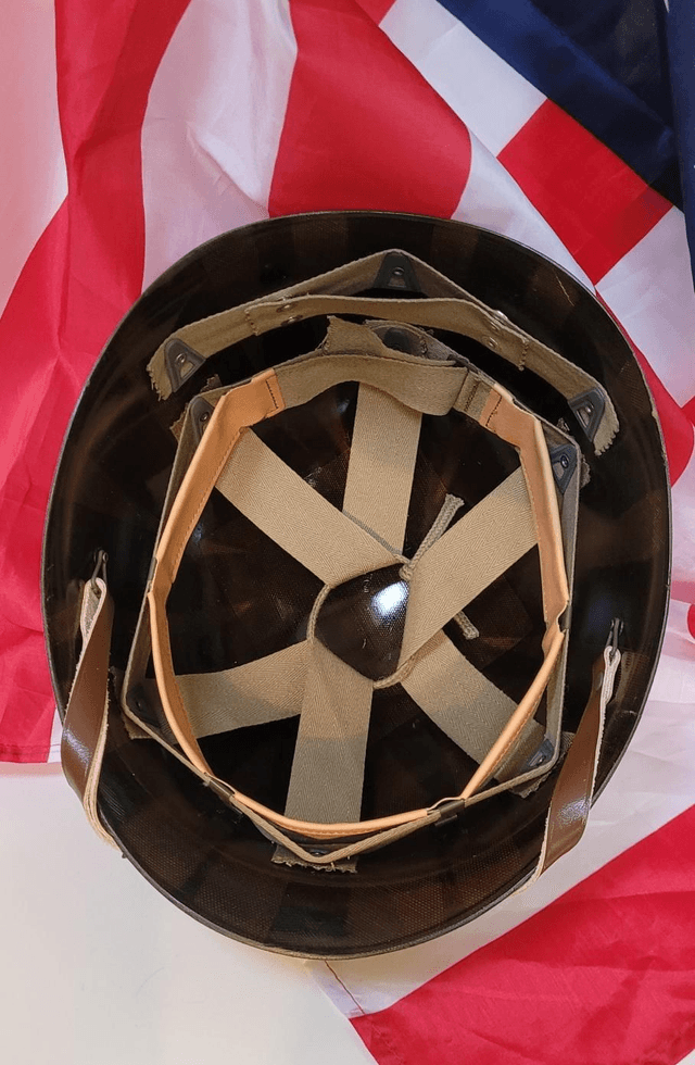 Original WW2 Swivel Bail McCord M1 Helmet and liner